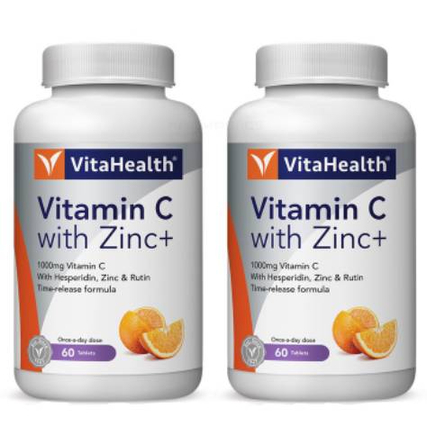 VitaHealth TRN Bioflavonoids C 1000 Plus Zinc Tablet 60s x2 - DoctorOnCall Online Pharmacy
