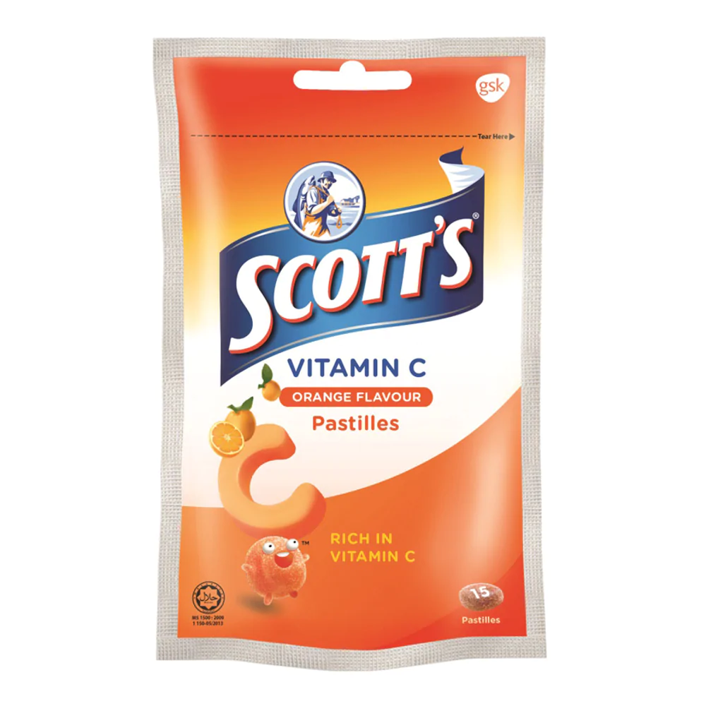 Scotts Vitamin C Pastille (Mixed Berries) 15s - DoctorOnCall Online Pharmacy