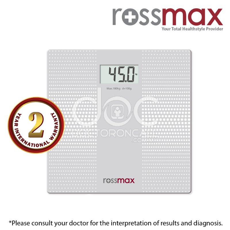 Rossmax Digital Weighing Scale (WB101) - 1s - DoctorOnCall Farmasi Online