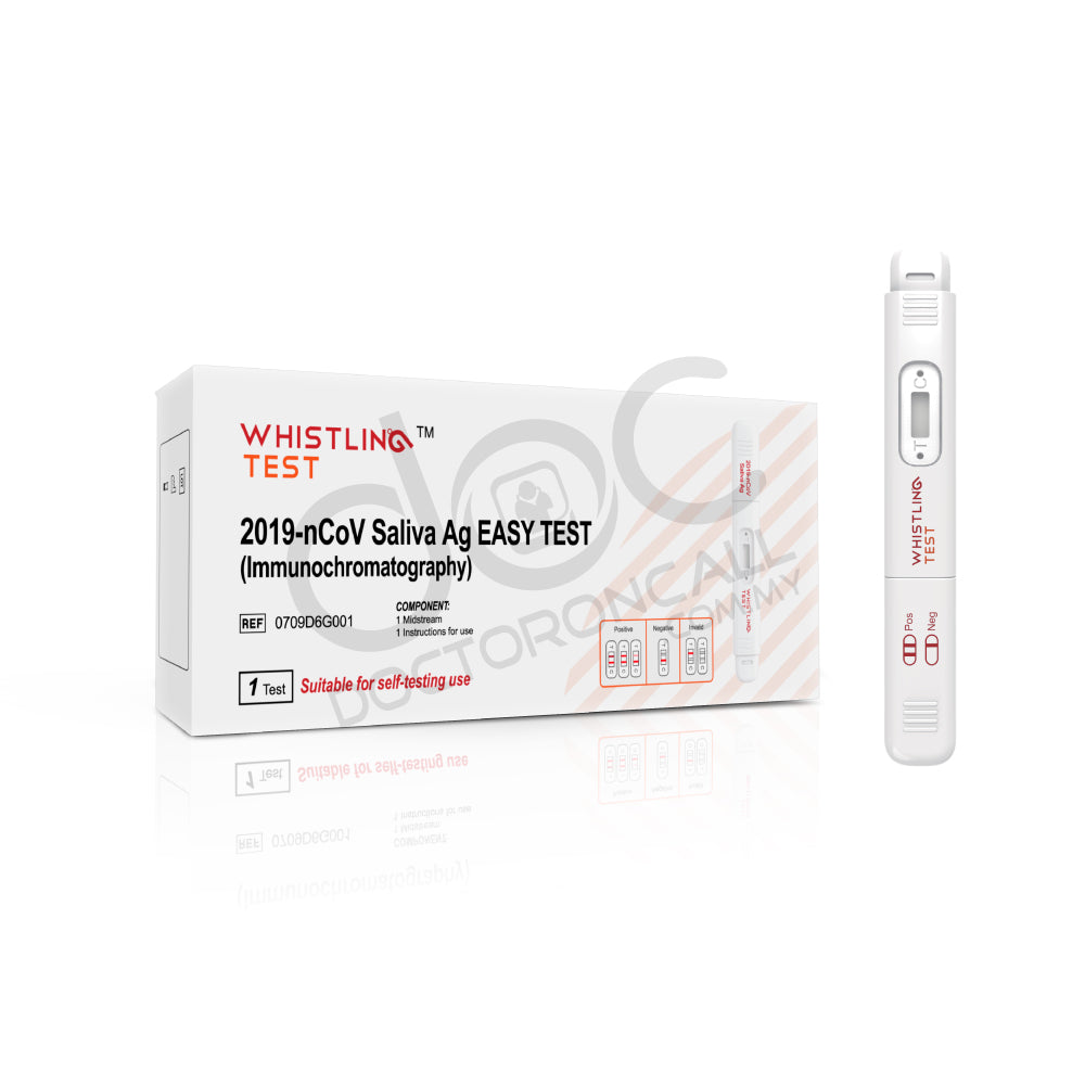 Whistling COVID-19 Home Rapid Antigen Kit (RTK) Lollipop Design (EXP: 26/11/23) 5s - DoctorOnCall Farmasi Online