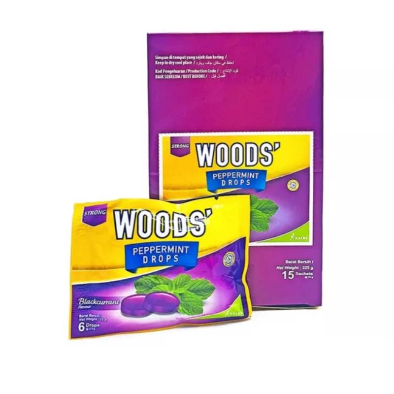 Woods Peppermint Drops Lozenges - Blackcurrant 6s - DoctorOnCall Online Pharmacy