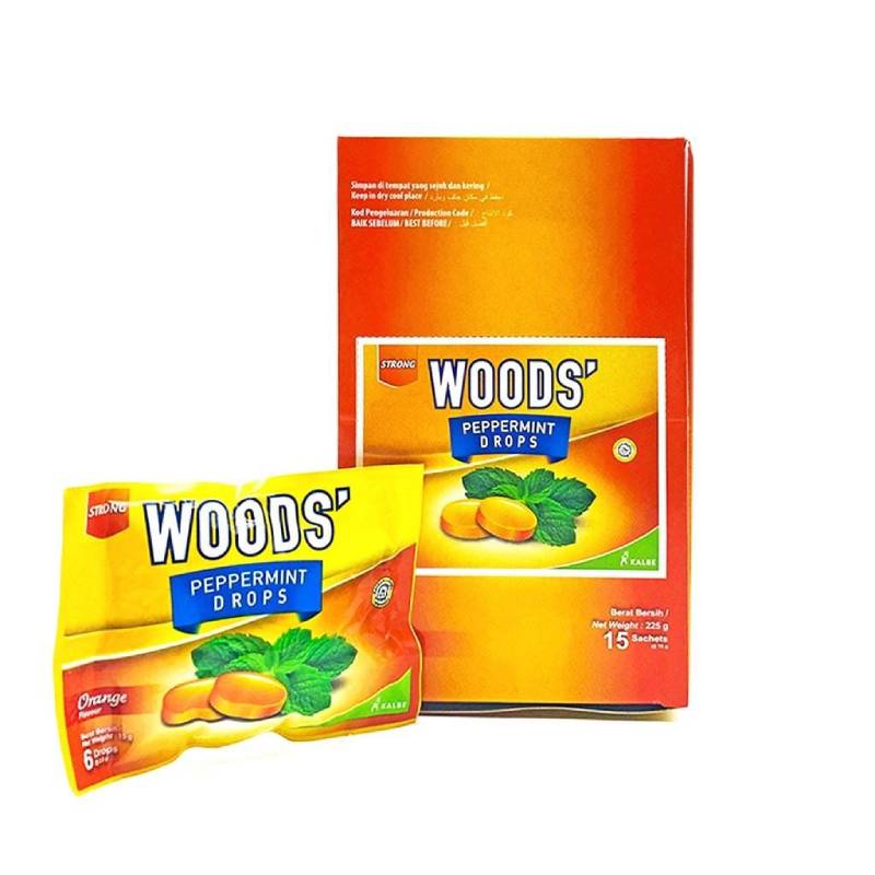 Woods Peppermint Drops Lozenges - Orange 6s - DoctorOnCall Online Pharmacy