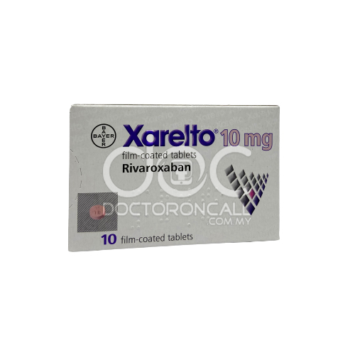 Xarelto 10mg Tablet 10s (strip) - DoctorOnCall Online Pharmacy