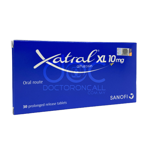 Xatral XL 10mg Tablet - 30s - DoctorOnCall Farmasi Online