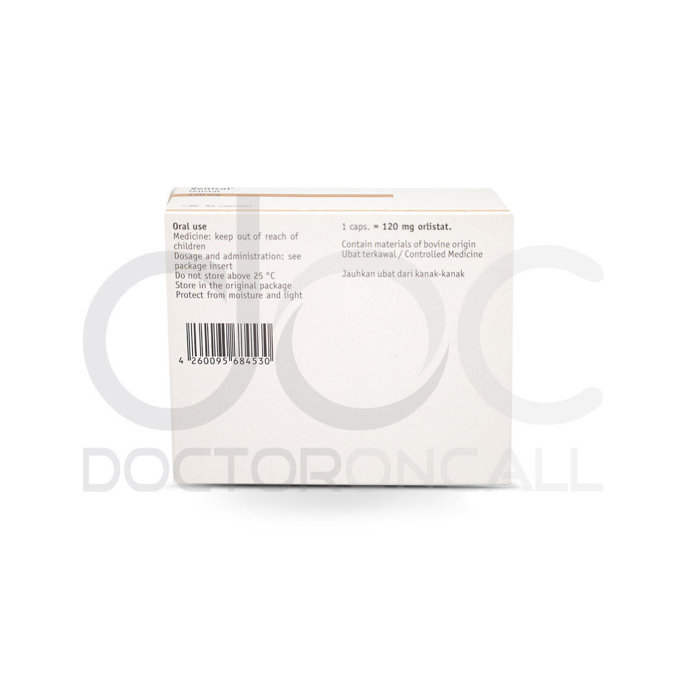 Xenical 120mg Capsule 21s - DoctorOnCall Online Pharmacy