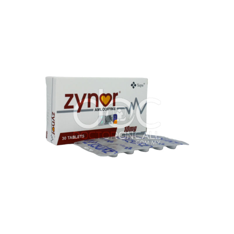 Zynor 10mg Tablet 30s - DoctorOnCall Farmasi Online