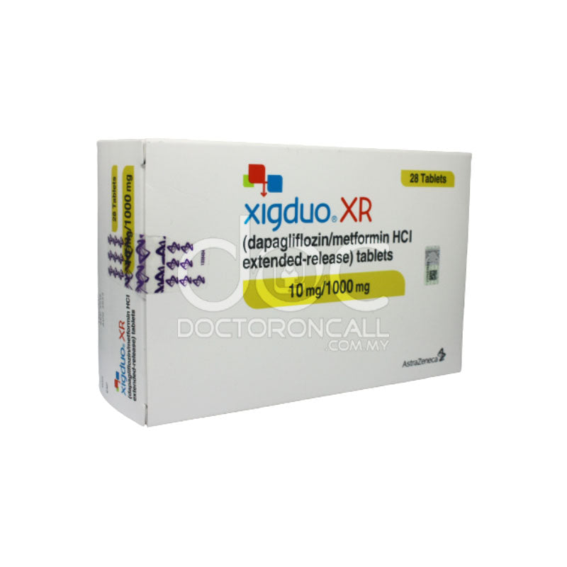 Xigduo XR 10/1000mg Tablet 28s - DoctorOnCall Online Pharmacy
