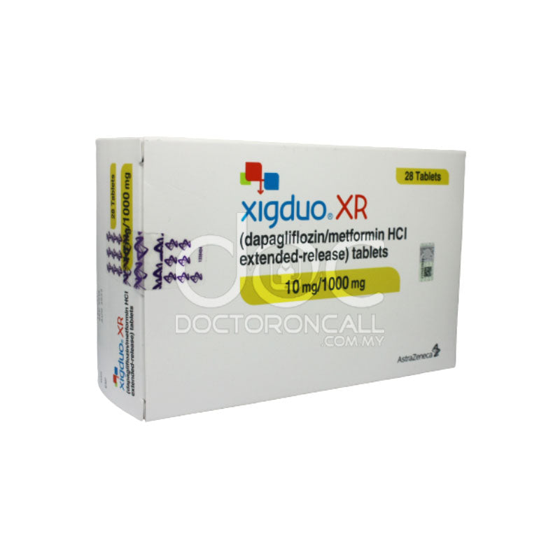 Xigduo XR 10/1000mg Tablet 28s - DoctorOnCall Farmasi Online