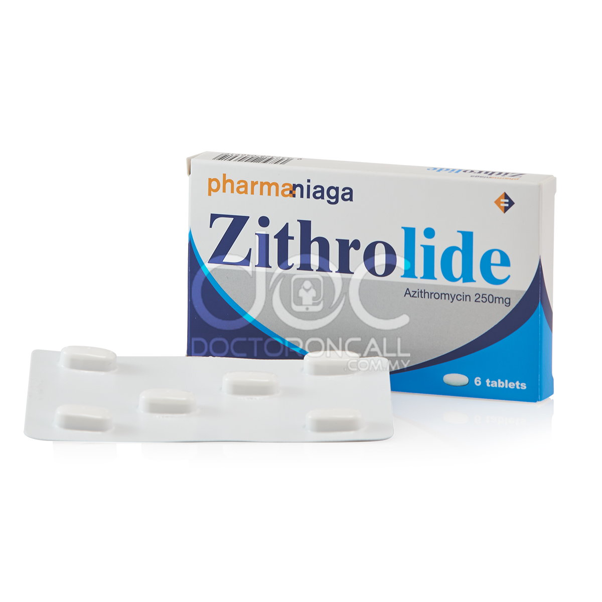 Pharmaniaga Zithrolide 250mg Tablet 6s (strip) - DoctorOnCall Online Pharmacy