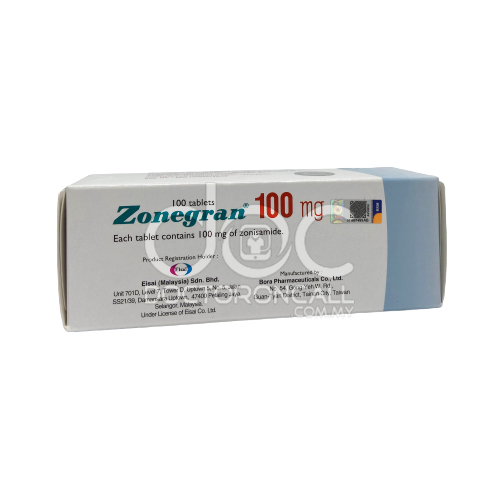 Zonegran 100mg Tablet 100s - DoctorOnCall Farmasi Online