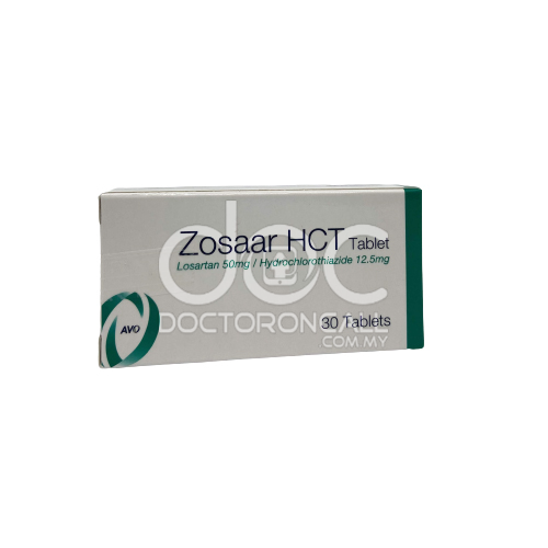 Zosaar Hct 50/12.5mg Tablet 30s - DoctorOnCall Farmasi Online
