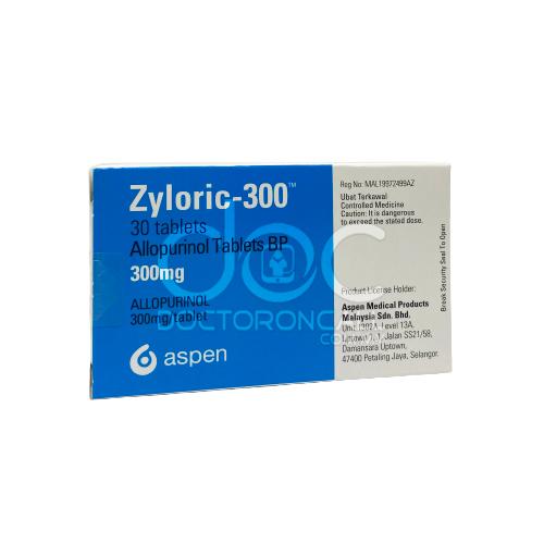 Zyloric 300mg Tablet 10s (strip) - DoctorOnCall Online Pharmacy