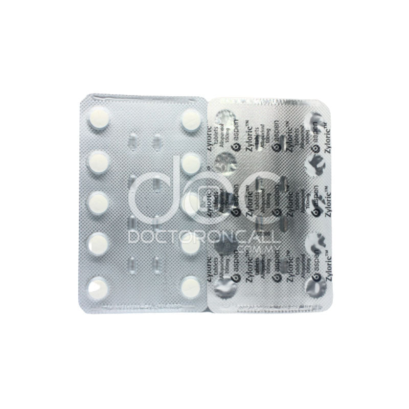 Zyloric 100mg Tablet 10s (strip) - DoctorOnCall Online Pharmacy