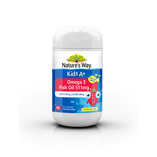 Nature's Way Kids A+ Omega Fish Oil Tablet 50s - DoctorOnCall Online Pharmacy