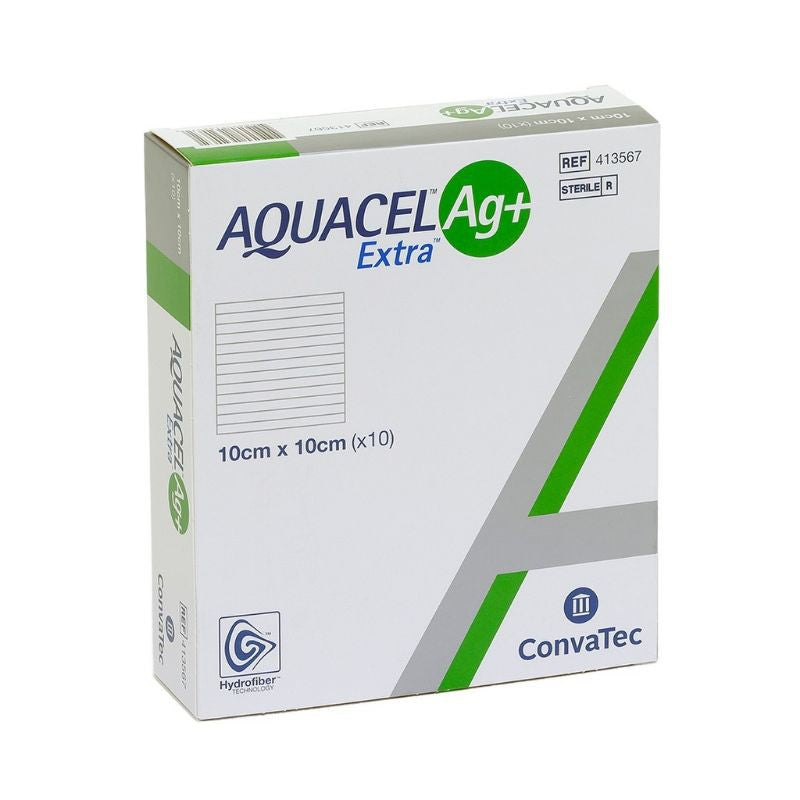 Convatec Aquacel Ag+ Extra (10cm x 10cm) - 10s - DoctorOnCall Online Pharmacy