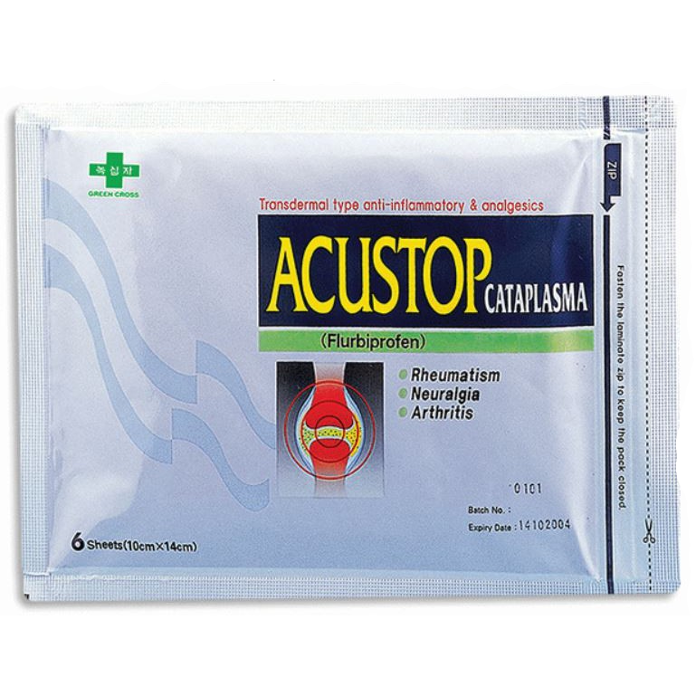 Acustop 40mg Plaster 6s x1 (pack) - DoctorOnCall Farmasi Online