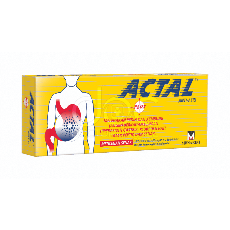 Actal Plus Tablet 120s - DoctorOnCall Farmasi Online