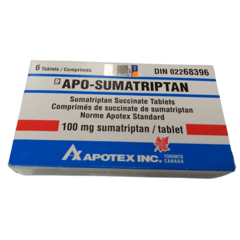 Apo-Sumatriptan 100mg Tablet - 6s - DoctorOnCall Online Pharmacy