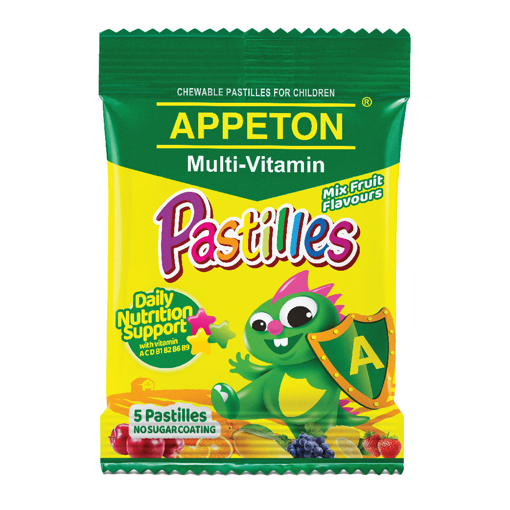 Appeton Multi-vitamin Pastilles 5s x1 (sachet) - DoctorOnCall Online Pharmacy