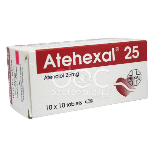 Atehexal 25mg Tablet 100s - DoctorOnCall Farmasi Online