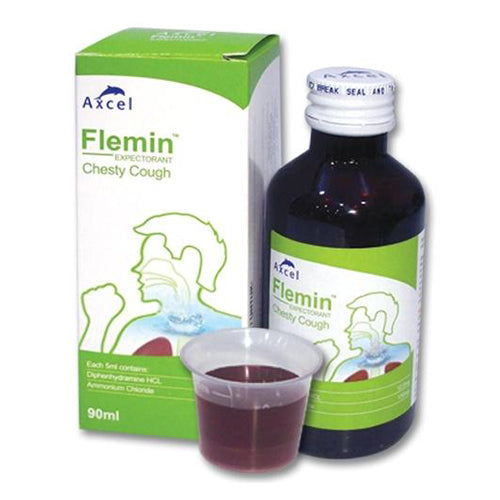 Axcel Flemin Expectorant Syrup 90ml - DoctorOnCall Farmasi Online