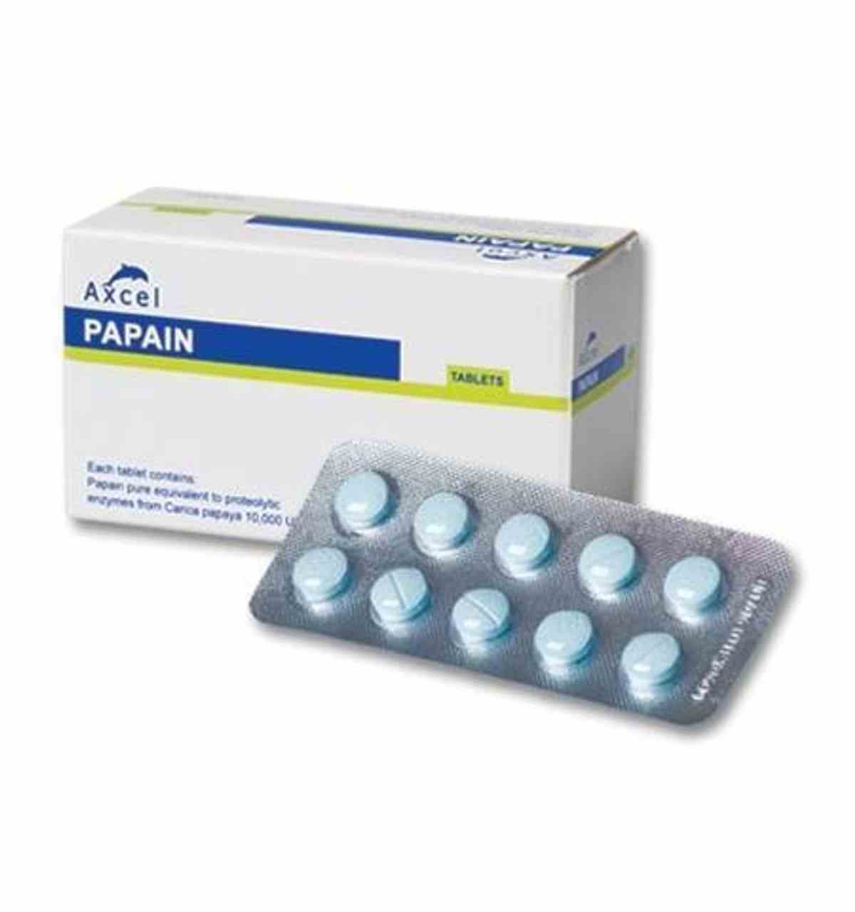 Axcel Papain 10000u Tablet 10s (strip) - DoctorOnCall Online Pharmacy