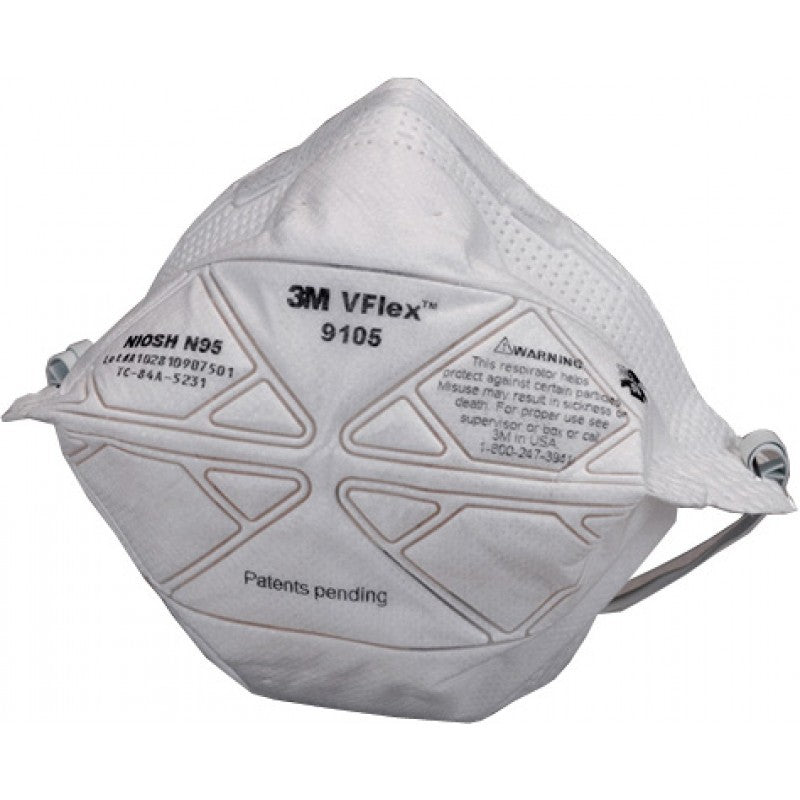 3M Mask Vflex 9105 N95 Foldable Particulate Respirator 50s - DoctorOnCall Farmasi Online