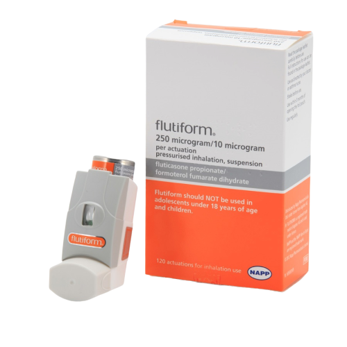 Flutiform 250mcg/10mcg Metered Dose Inhaler 120 doses - DoctorOnCall Farmasi Online