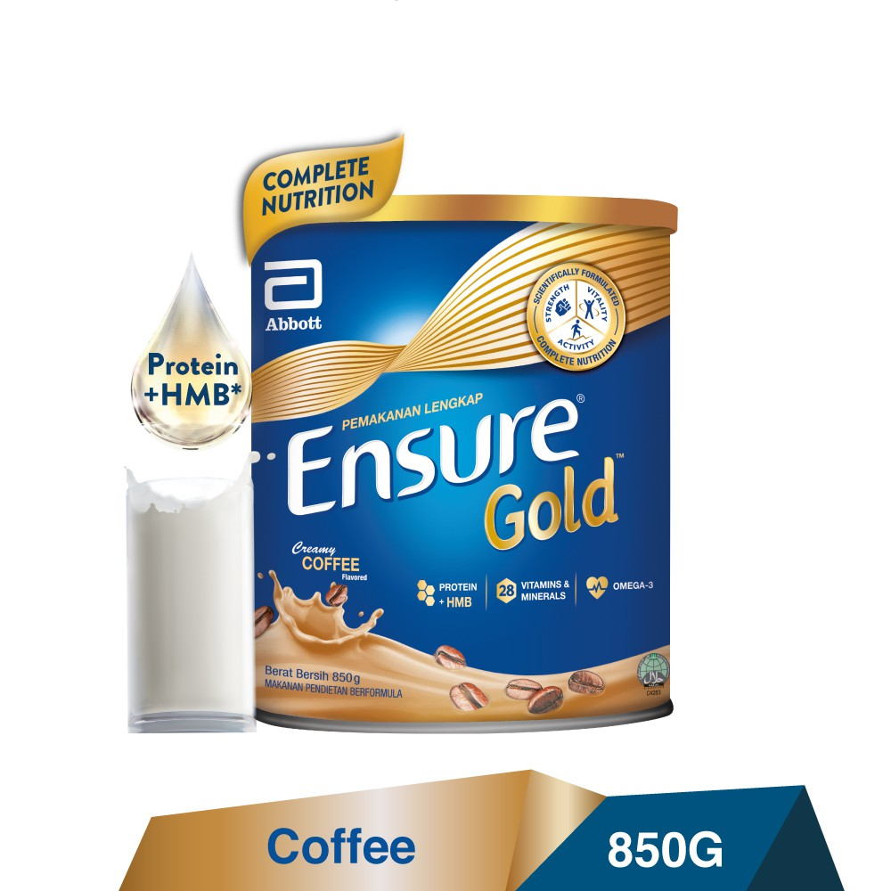 Ensure Gold Complete Nutrition (Coffee) 400g - DoctorOnCall Farmasi Online