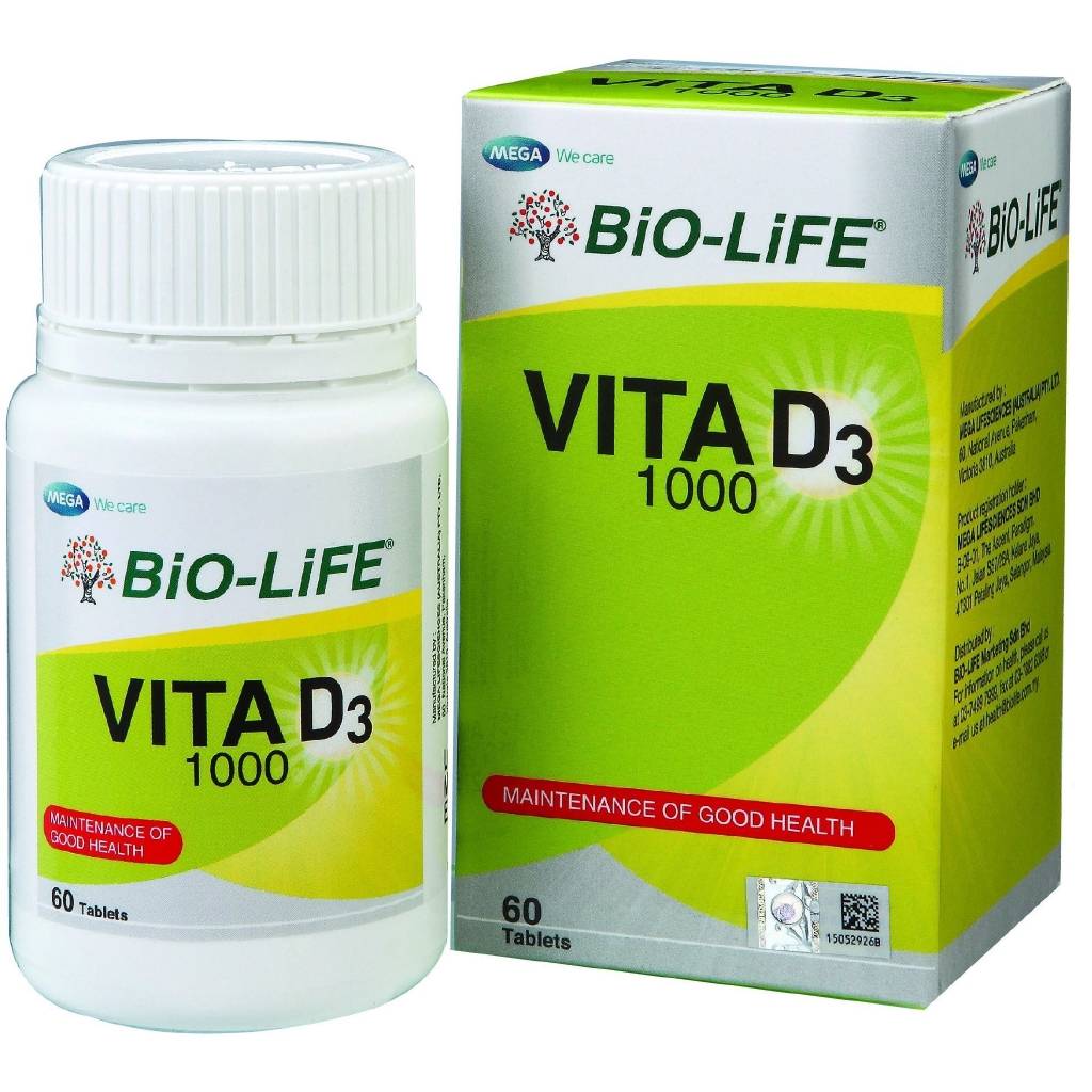 Bio-Life Vita D3 1000 Capsule 60s x2 - DoctorOnCall Online Pharmacy