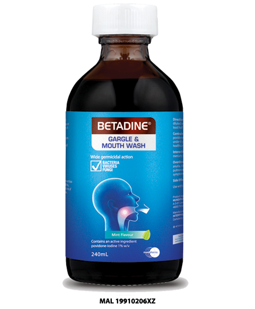 Betadine Gargle and Mouth Wash 240ml - DoctorOnCall Online Pharmacy