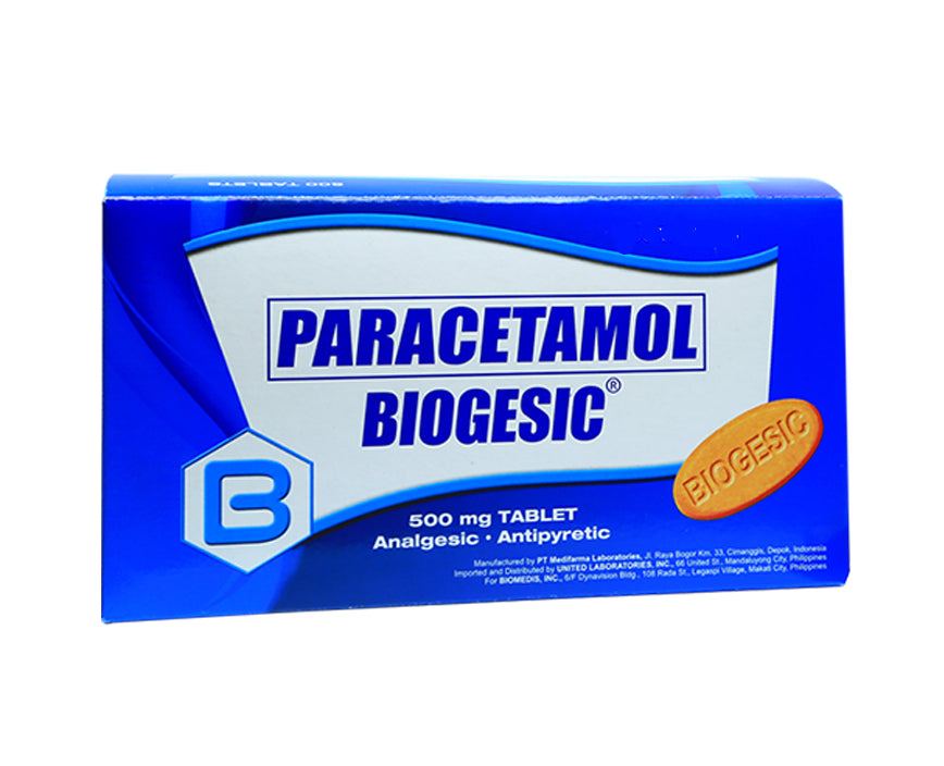 Biogesic Tablet 20s - DoctorOnCall Online Pharmacy