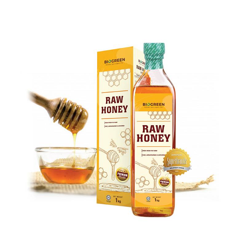 Biogreen Enzyme Raw Honey 1kg - DoctorOnCall Farmasi Online