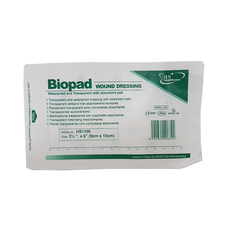 Healthstar Biopad Wound Dressing 1s 9cmx25cm - DoctorOnCall Online Pharmacy