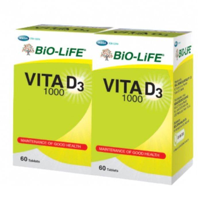 Bio-Life Vita D3 1000 Capsule 60s x2 - DoctorOnCall Online Pharmacy