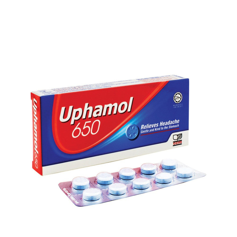 Uphamol 650mg Tablet 10s (strip) - DoctorOnCall Farmasi Online