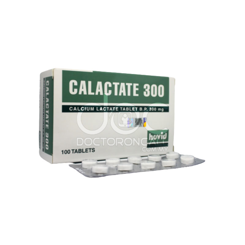 Hovid Calactate 300mg Tablet - 100a - DoctorOnCall Farmasi Online
