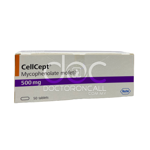 Cellcept 500mg Tablet 50s - DoctorOnCall Farmasi Online