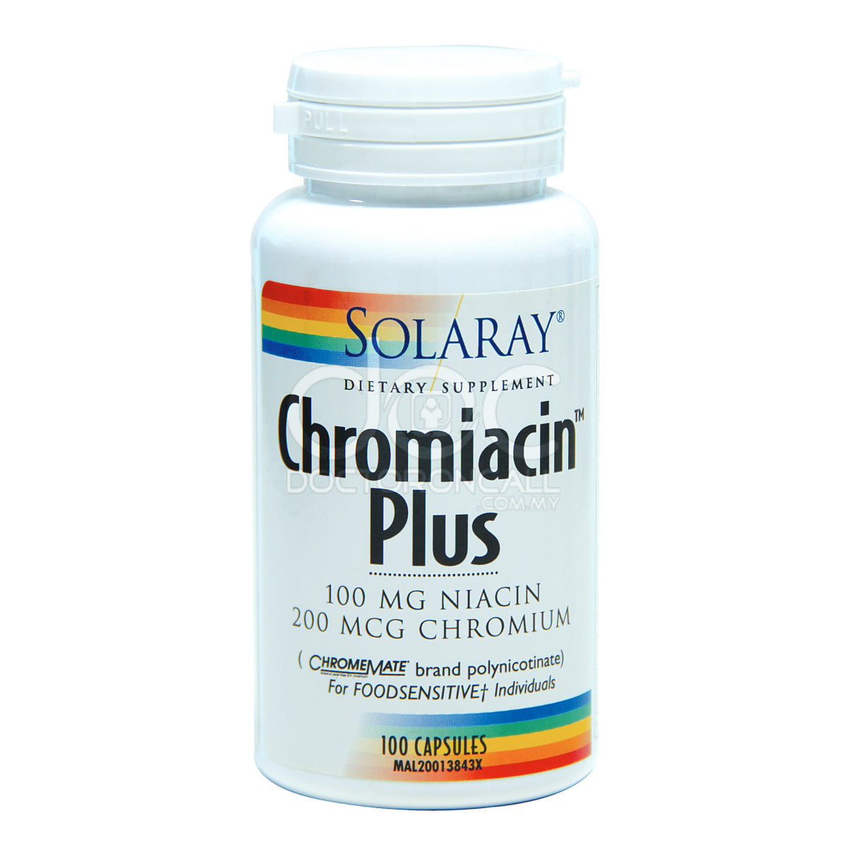 Solaray Chromiacin (No Flush) Capsule 100s - DoctorOnCall Farmasi Online