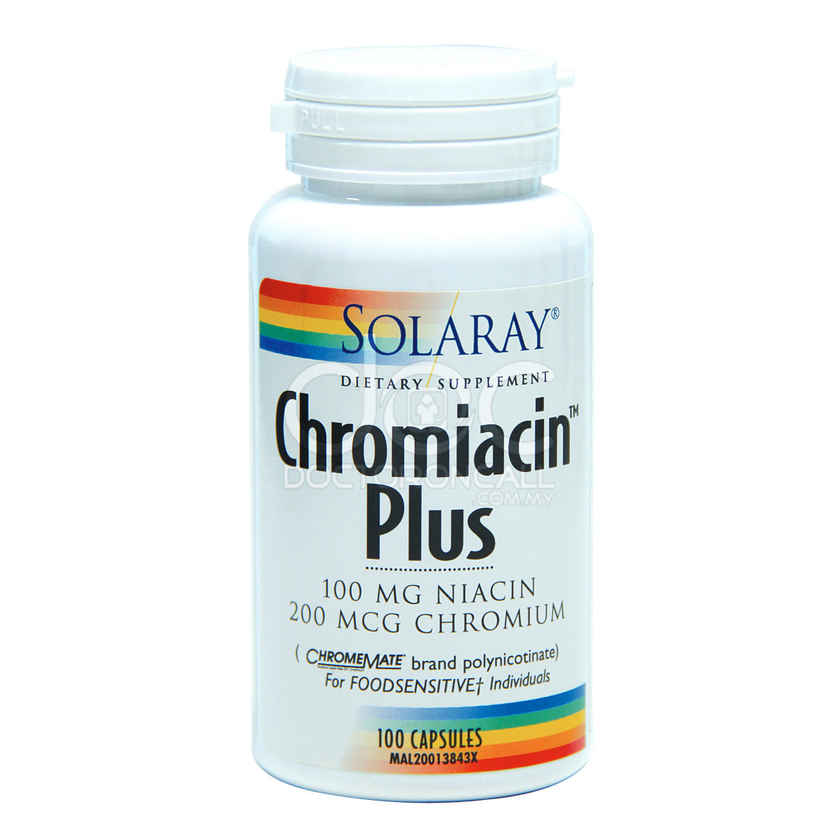 Solaray Chromiacin (No Flush) Capsule 100s x2 - DoctorOnCall Farmasi Online