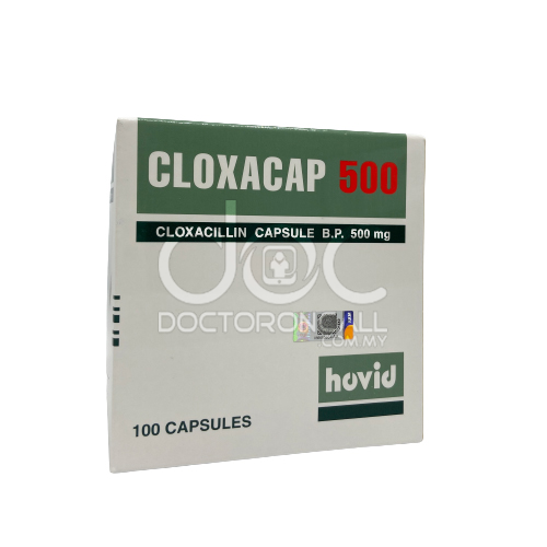 Cloxacap 500mg Capsule 10s - DoctorOnCall Farmasi Online