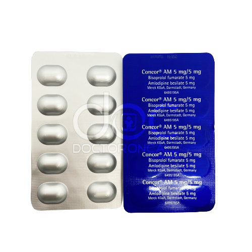 Concor Am 5/5mg Tablet 30s - DoctorOnCall Online Pharmacy