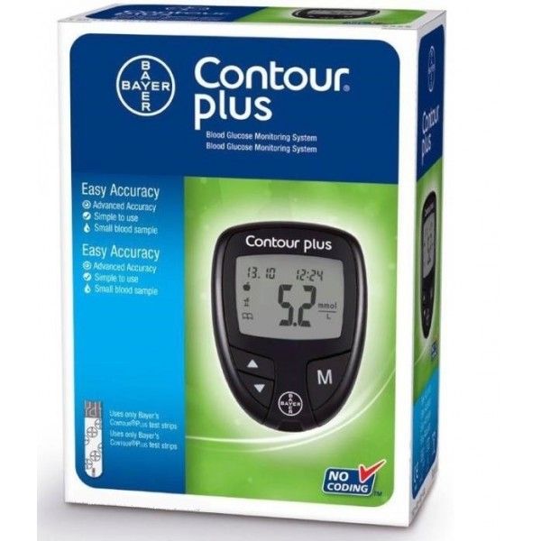 Bayer Contour Plus Blood Glucose Monitoring System 1s - DoctorOnCall Online Pharmacy