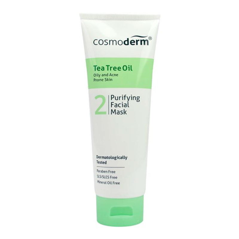 Cosmoderm Tea Tree Oil Purifying Facial Mask - 100ml - DoctorOnCall Online Pharmacy