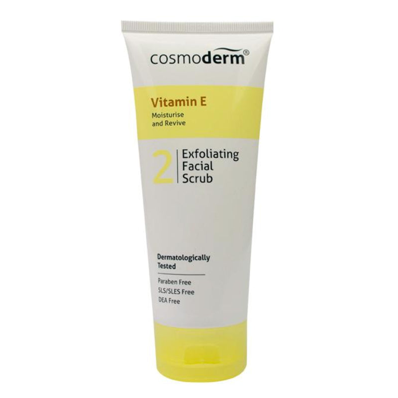 Cosmoderm Vitamin E Exfoliating Facial Scrub 125ml - DoctorOnCall Farmasi Online