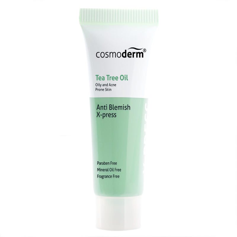 Cosmoderm Tea Tree Oil Anti Blemish X-press Cream 10ml - DoctorOnCall Farmasi Online