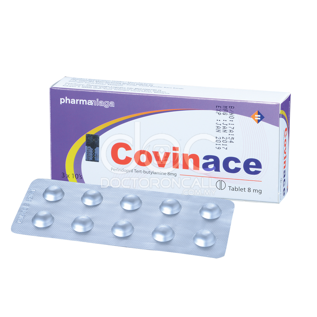Covinace 8mg Tablet 30s - DoctorOnCall Online Pharmacy