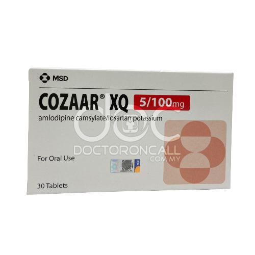 Cozaar XQ 5/100mg Tablet 10s (strip) - DoctorOnCall Farmasi Online