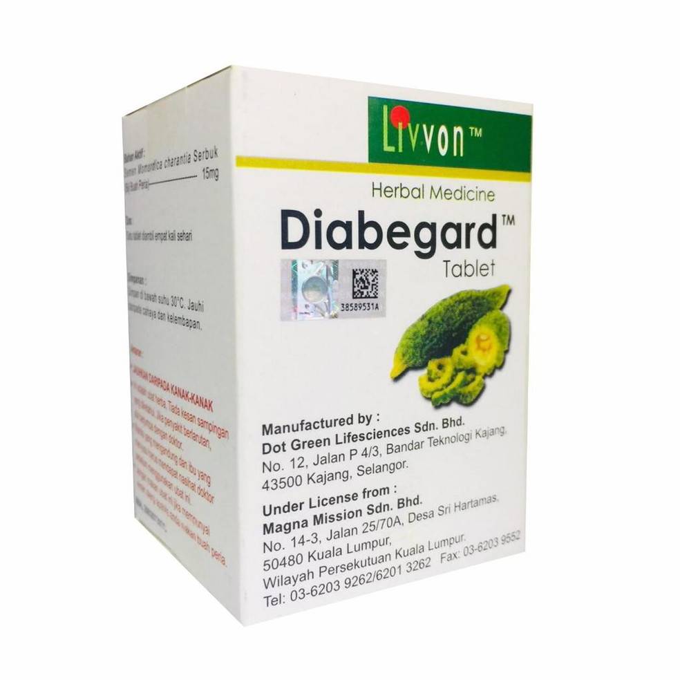 Livvon Diabegard Tablet 120s - DoctorOnCall Online Pharmacy