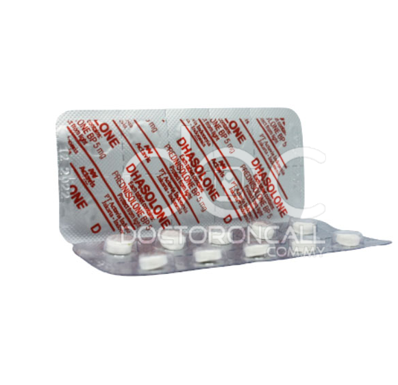 Dhasolone 5mg Tablet 10s (strip) - DoctorOnCall Farmasi Online